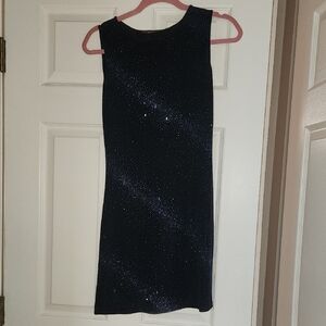 Elegant Navy Sleeveless Dress